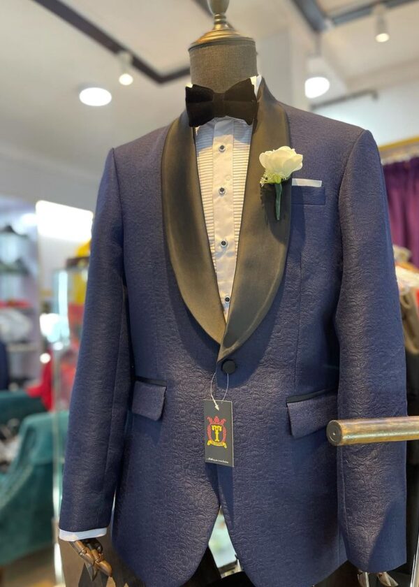 NAVY BLUE SHAWL LAPEL TUX